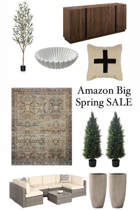 Amazon Big Spring Sale! Loloi rug, sideboard, cabinet, cedar trees, planters, pillow, bowl 

#LTKhome #LTKsalealert #LTKfindsunder50