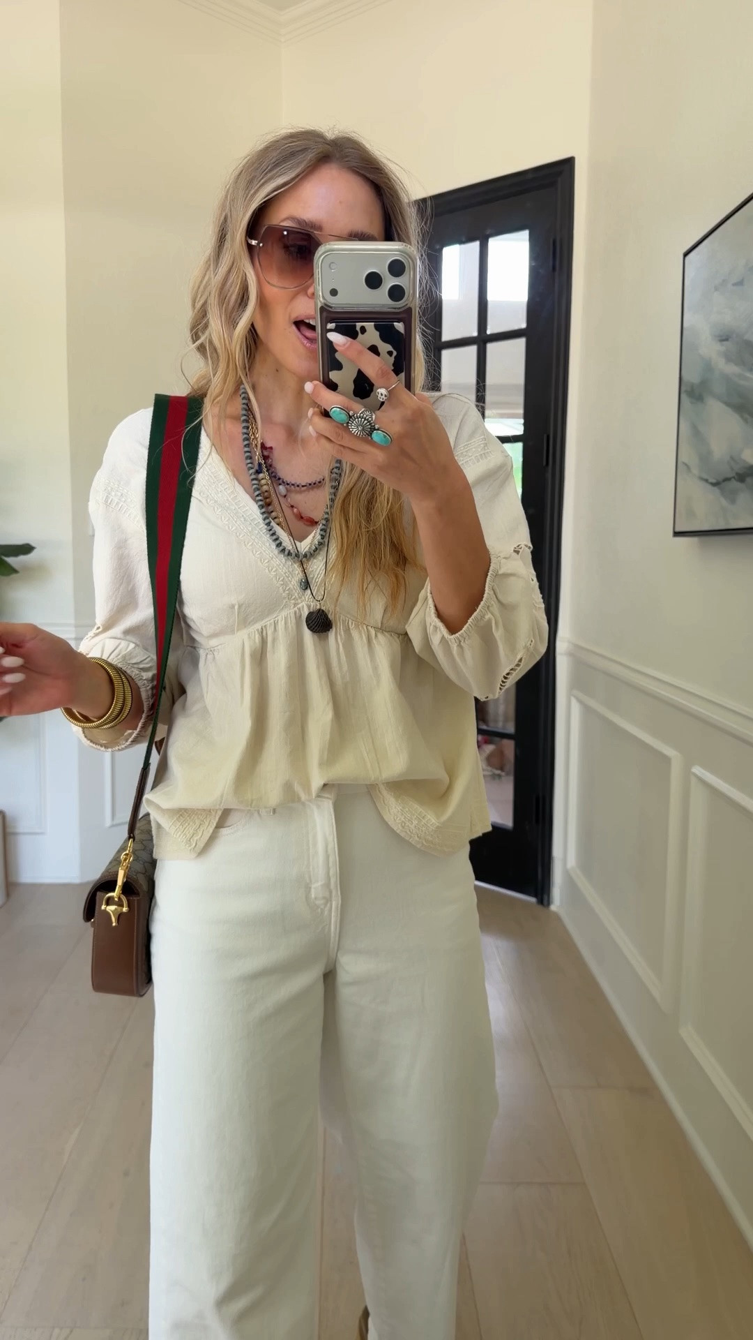 🤍 Boho chic top & outfit I’ll be wearing to girls brunch, date night or out and about! 

Wearing size s / my tts and size 4 

5’5” | 120 ish lbs