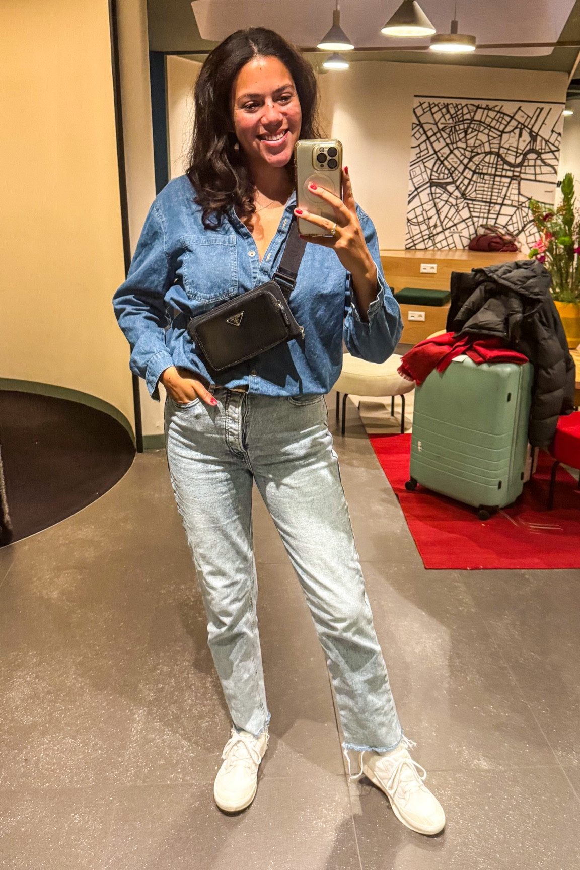 I love a Canadian tuxedo, mixing and matching multiple denims. Here I paired a darker denim (chambray really) oversized buttondown with light wash Old Navy straight leg jeans. My shoes are waterproof Sorel sneakers, great for walking around in the wet winter weather! 

#LTKFindsUnder100 #LTKMidsize