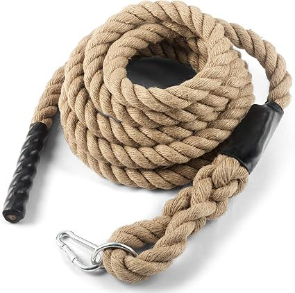 Partuys Gym Climbing Rope Easy-Install Workout Gym Rope, No Mounting Bracket Needed, 15/20 Feet R... | Amazon (US)