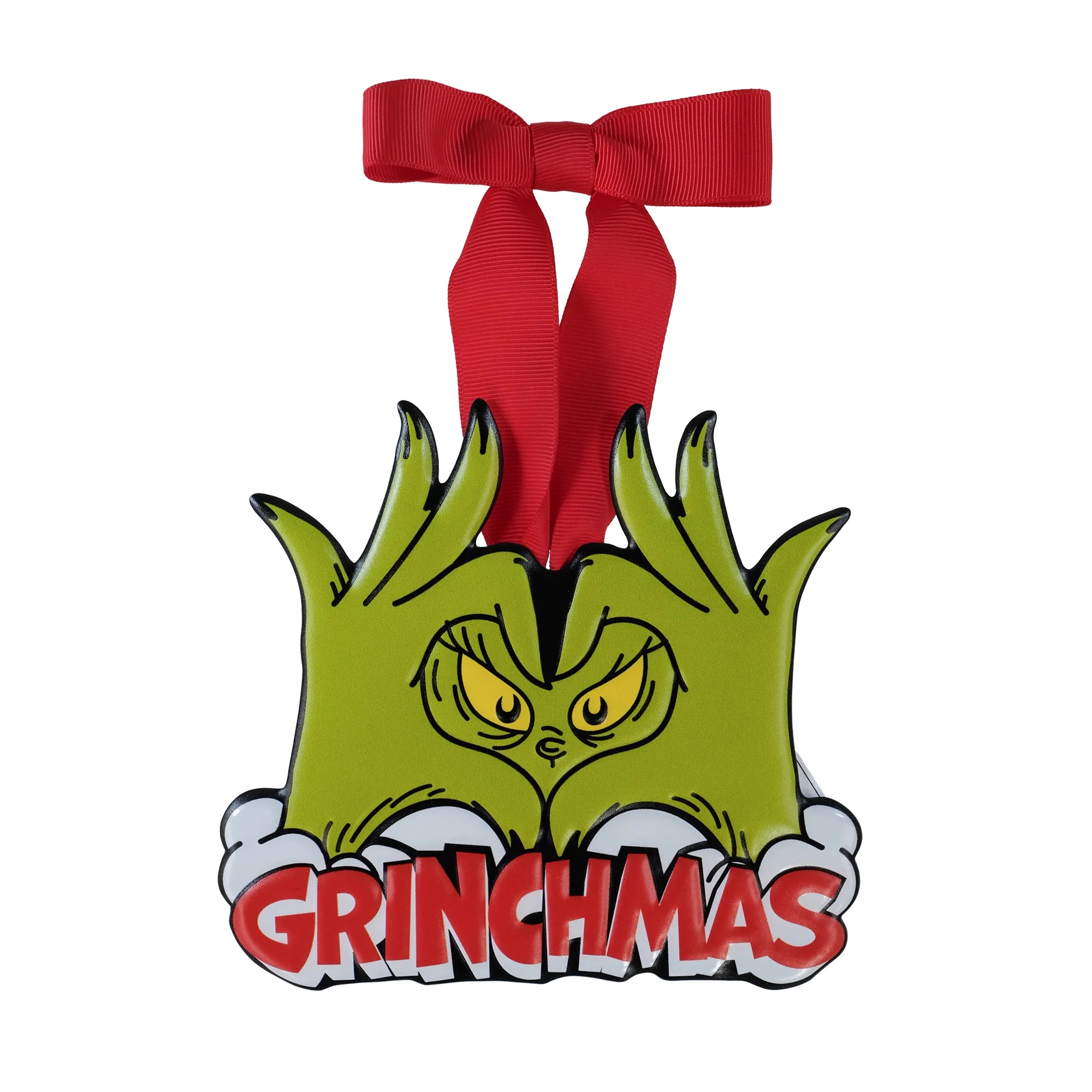 The Grinch Who Stole Christmas, Grinch, Mini Metal Sign, 5.4" Tall, Green, "Grinchmas", by Ruz | Walmart (US)
