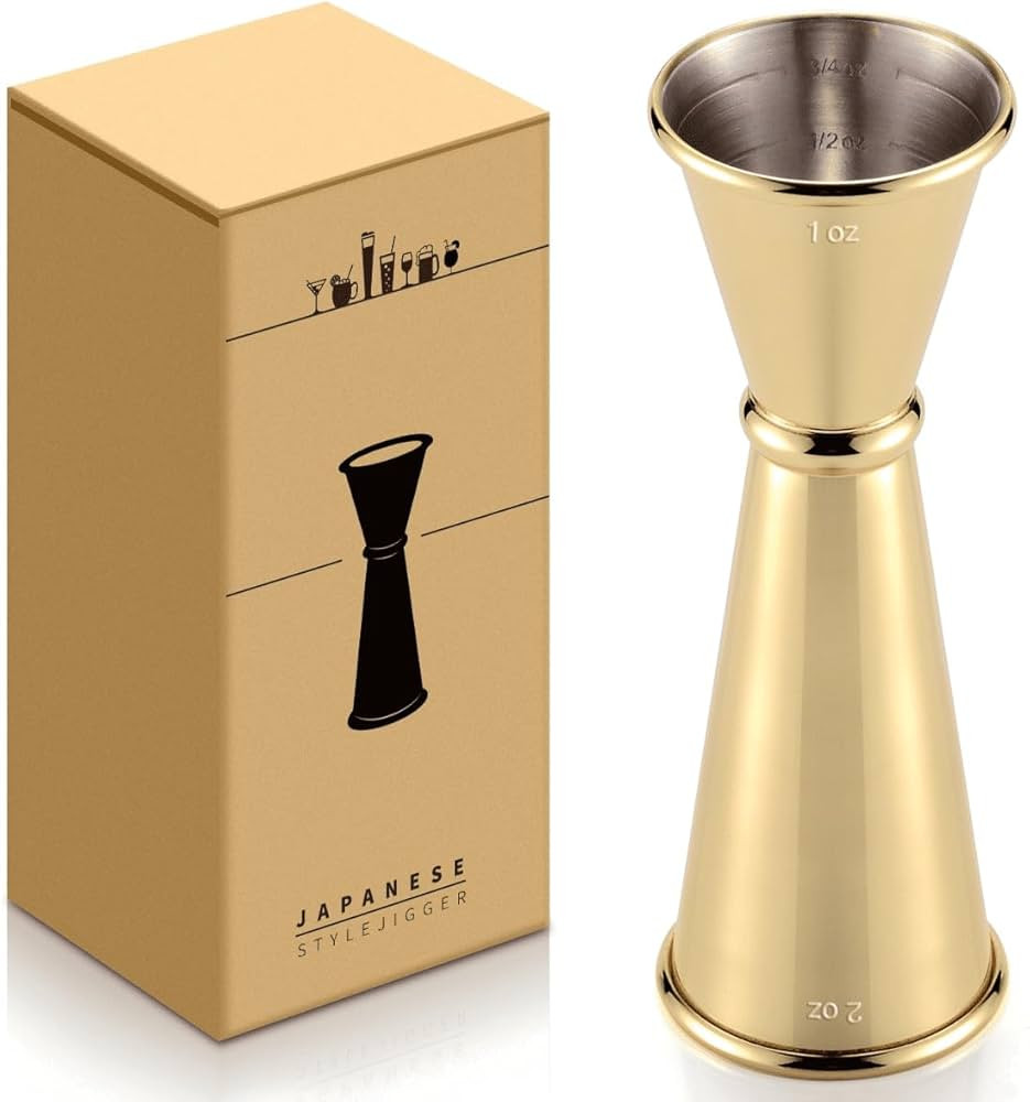 Japanese Jigger - Cocktail Measuring Double Jiggers for Bartending, Copper Jigger with Measuremen... | Amazon (US)
