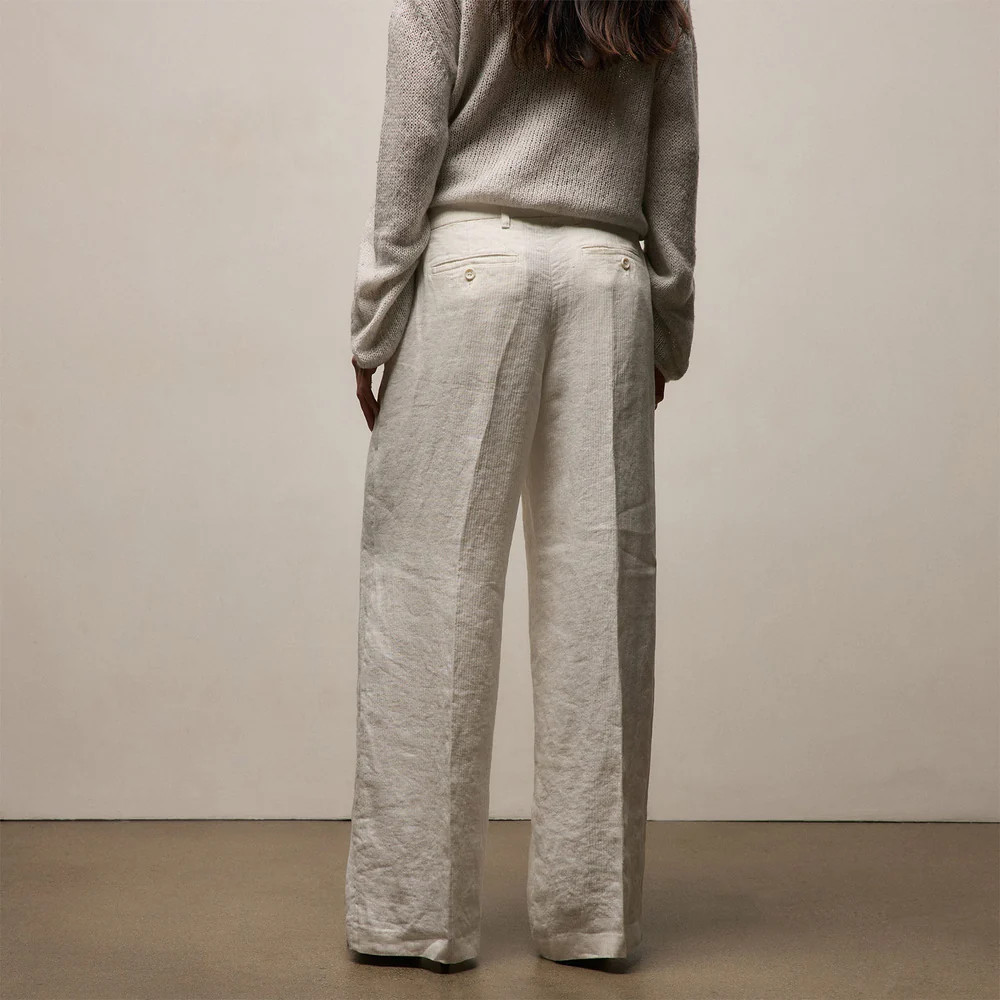 Brushed Elevated Jersey Long Sleeve Tee - White | James Perse (US)
