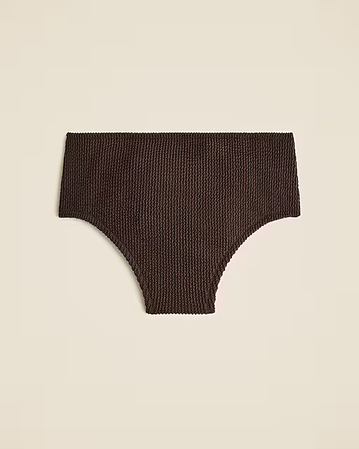 High-waisted bikini bottom in scrunchie | J. Crew US