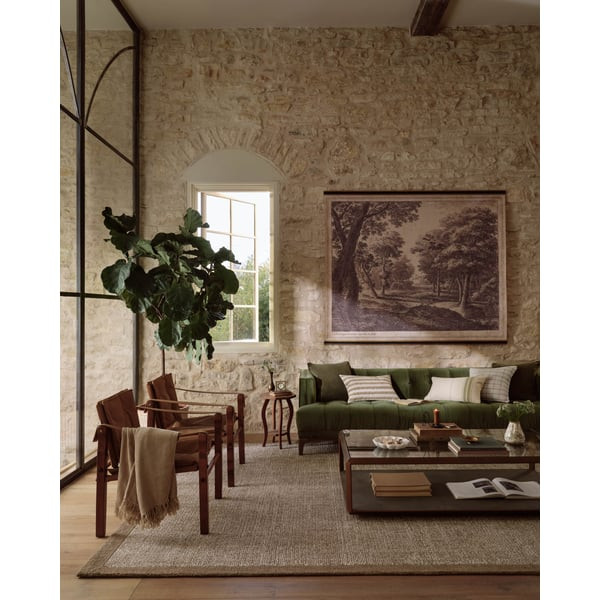 Henley HNY-01 Ivory/Brown Wool Hand-Tufted Area Rug | Rugs Direct