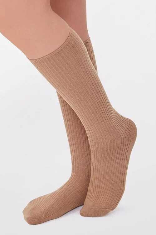 Ribbed Knee-High Socks | Forever 21 (US)