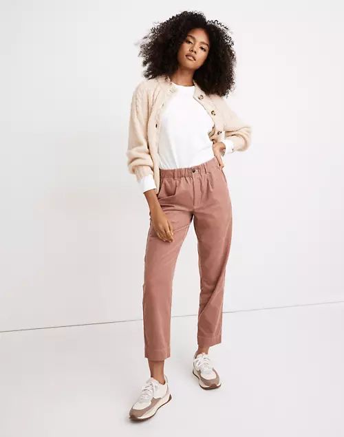 Corduroy Pull-On Mid-Rise Jogger Pants | Madewell