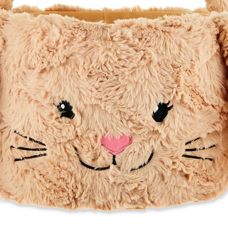 Easter Plush Brown Bunny Easter Basket, by Way To Celebrate | Walmart (US)