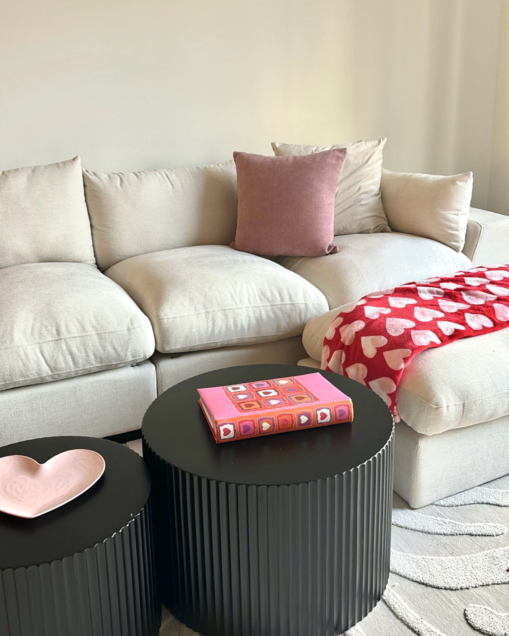 The perfect spot for morning coffee & unwinding after a long day Linking this ultra-comfy couch that ties my space together and it's a perfect neutral tone to decorate for any holiday! #CozyVibes #Wayfairpartner #wayfair @Wayfair

#LTKHome #LTKHome #LTKSeasonal