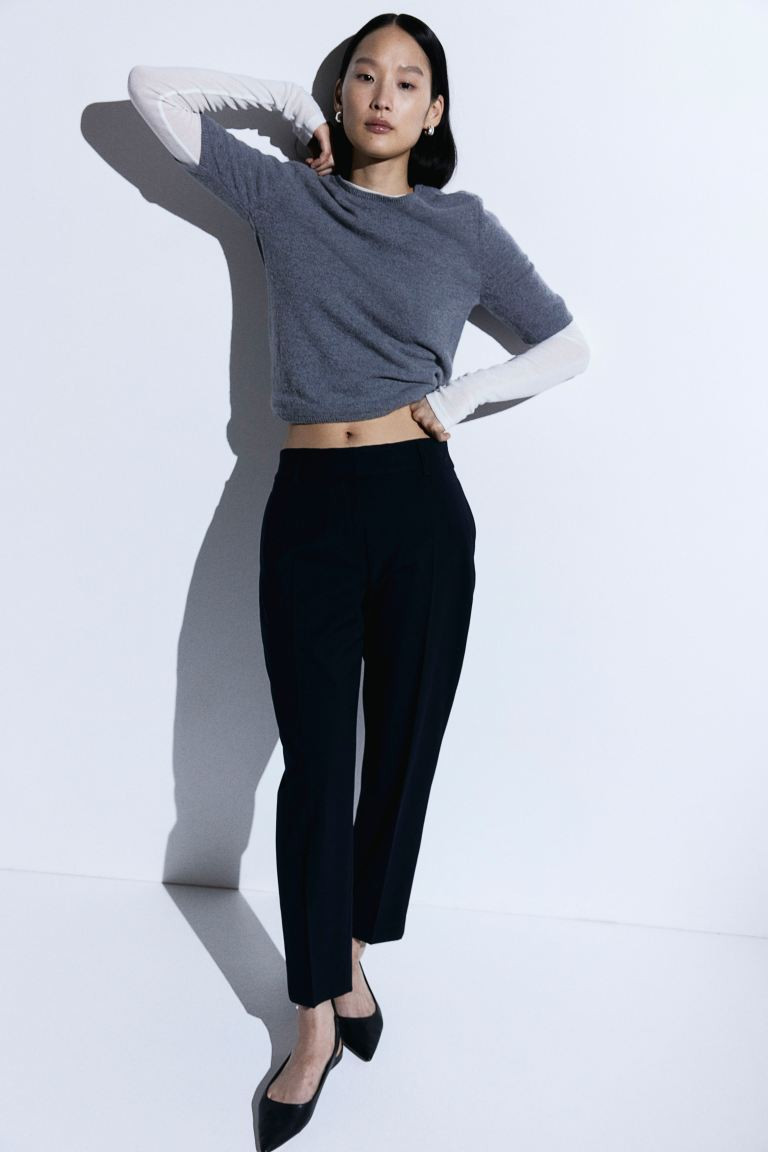 Slacks - Navy blue - Ladies | H&M US | H&M (US + CA)