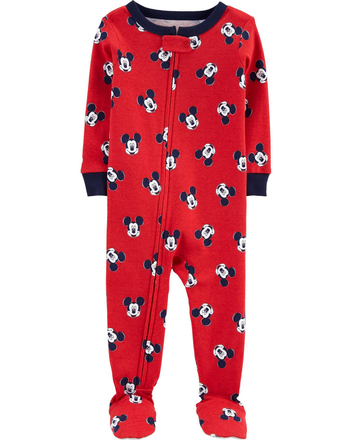 Baby 1-Piece Mickey Mouse 100% Snug Fit Cotton Footie Pajamas | Carter's