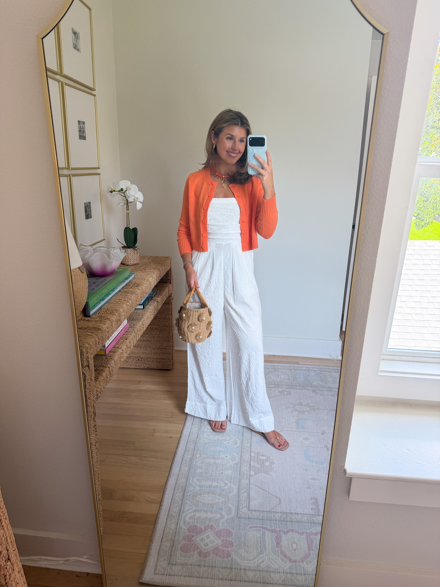 End of summer outfit idea! Wearing a S in jumpsuit!