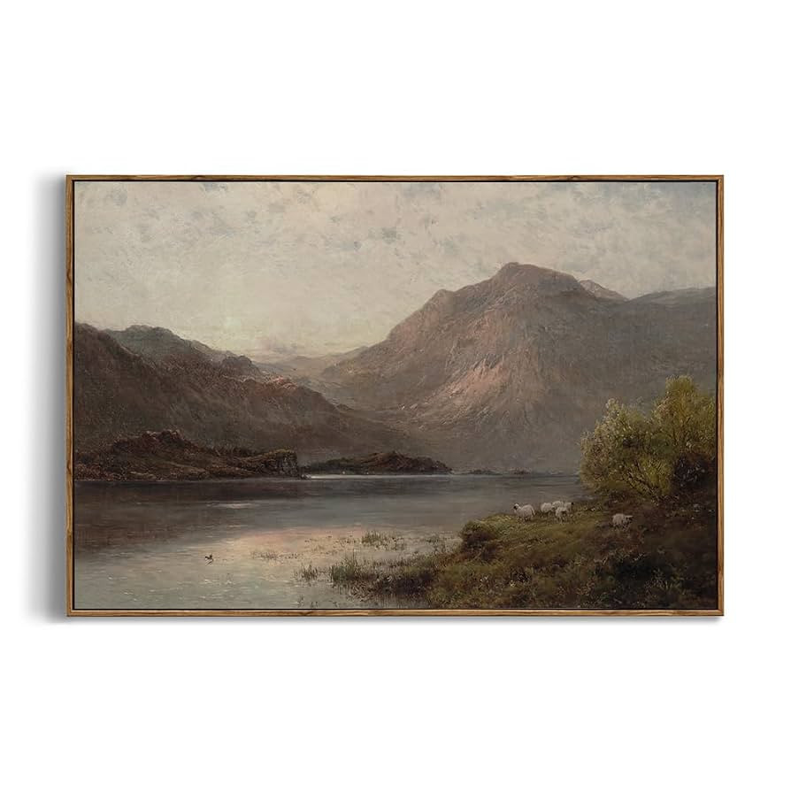 Framed Canvas Wall Art for Bedroom - Large Oversize 24x36 Ready to Hang Living Room- Vintage Farm... | Amazon (US)