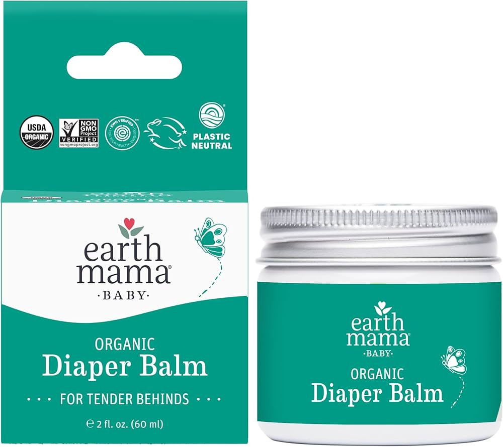 Earth Mama Organic Diaper Balm | Diaper Cream with Calendula | Calm Skin Baby Essentials for Diap... | Amazon (US)
