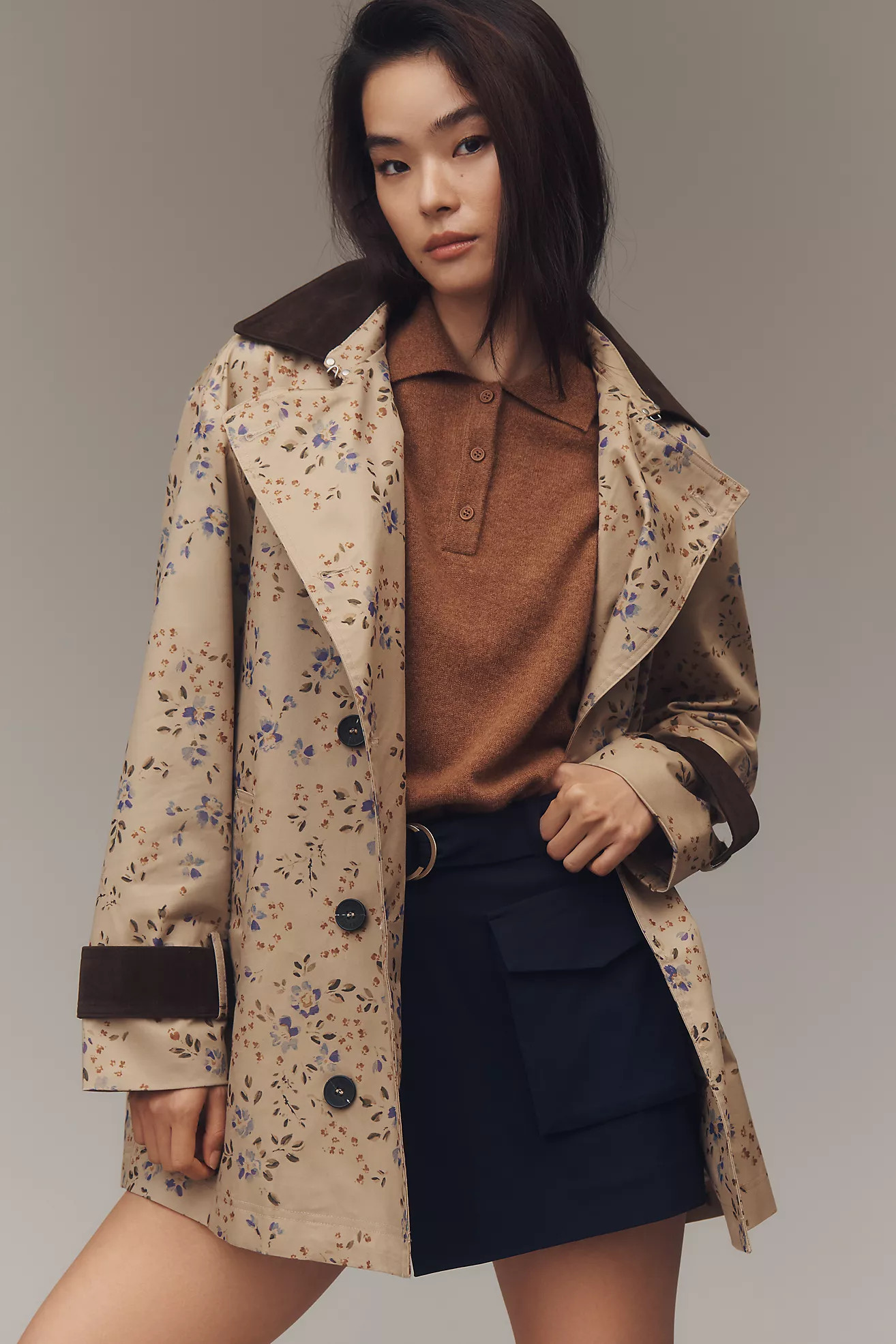 Avec Les Filles Floral Trench Coat | Anthropologie (US)