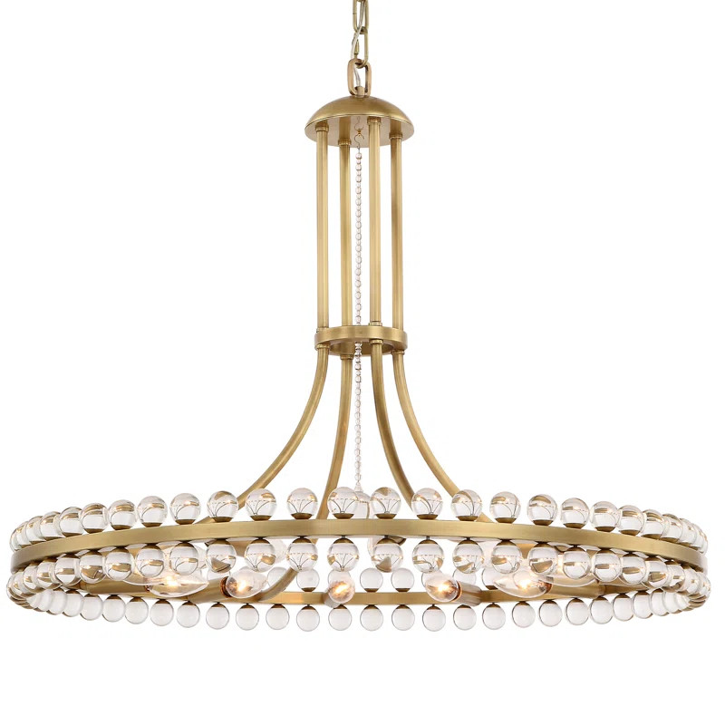 Kristine 12 - Light Wagon Wheel Chandelier | Wayfair Professional