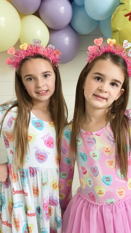 Sweethearts 💜🩷 

#ad found the most perfect conversation hearts dresses to match our Valentine’s party this year. @bumsandrosesofficial bamboo material clothes are silky smooth, stretchy and so comfortable on skin. 


#ltkfamily #ltkkids #sisters #family #mom #matchingfamily #matchingpajamas#bamboopajamas #kidsclothes #kidsfashion #valentinesdecor #valentinesgift #valentinesparty #valentinesday #lovebasket #ltkparties  


#LTKparties #LTKfindsunder50