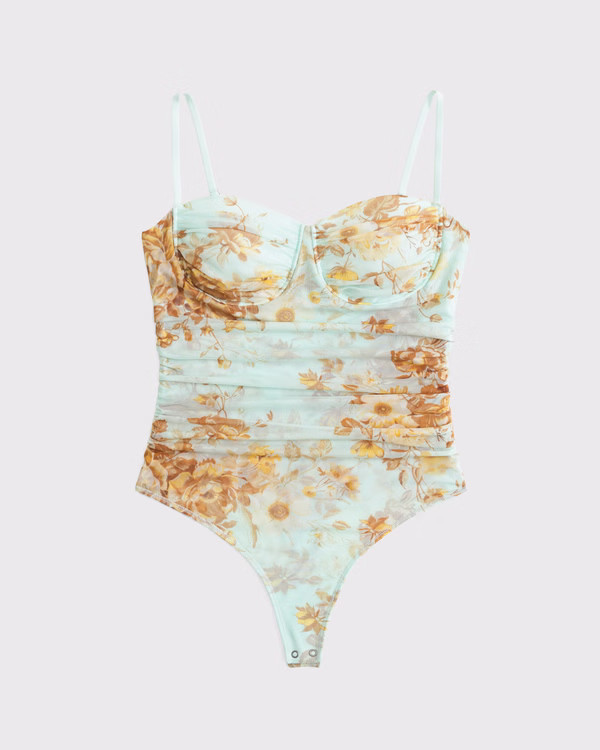 Bra-Free Mesh Bodysuit | Abercrombie & Fitch (US)