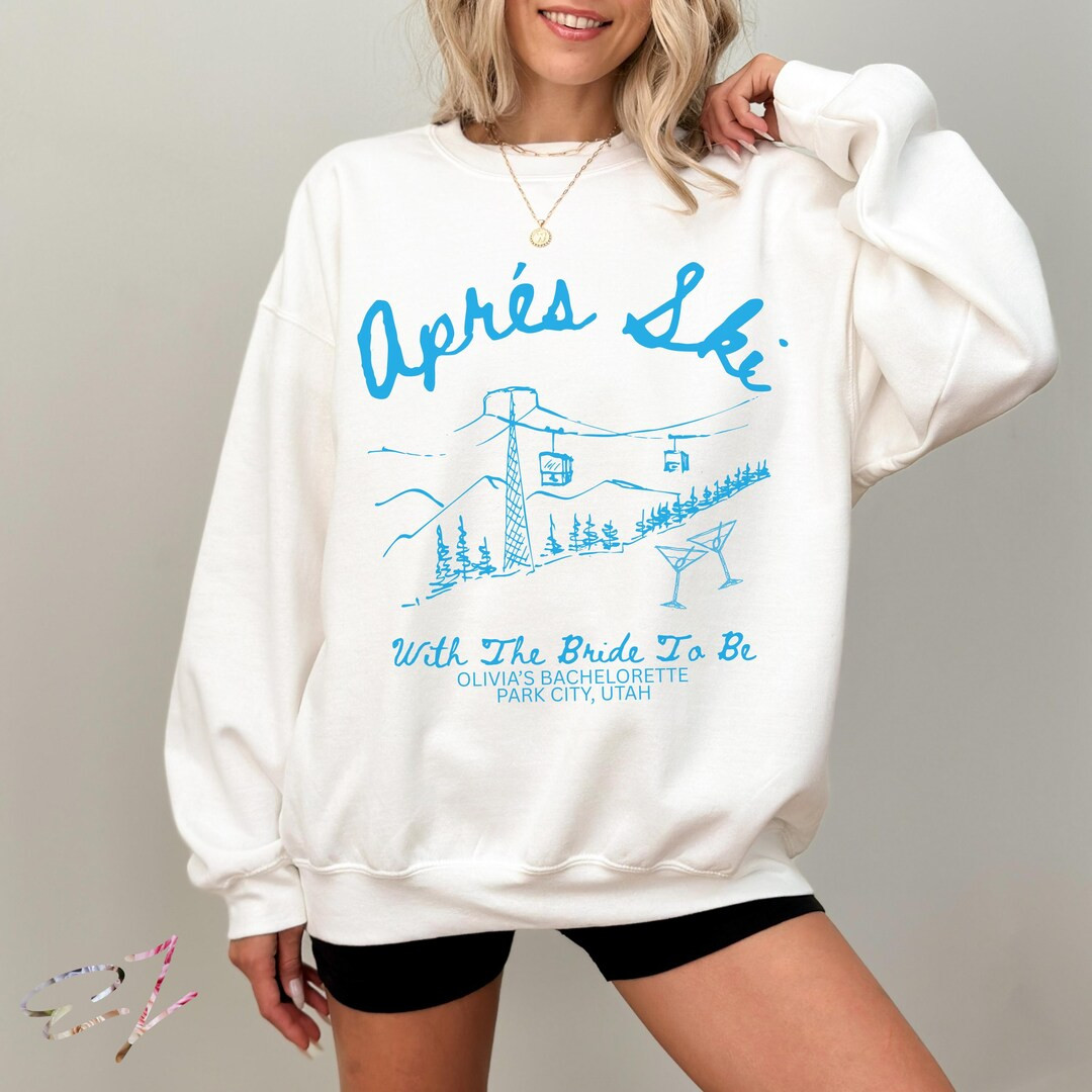 Apres Ski Bachelorette Sweatshirt Snow In Love Winter Bachelorette Mountain Bachelorette Aspen Sn... | Etsy (US)