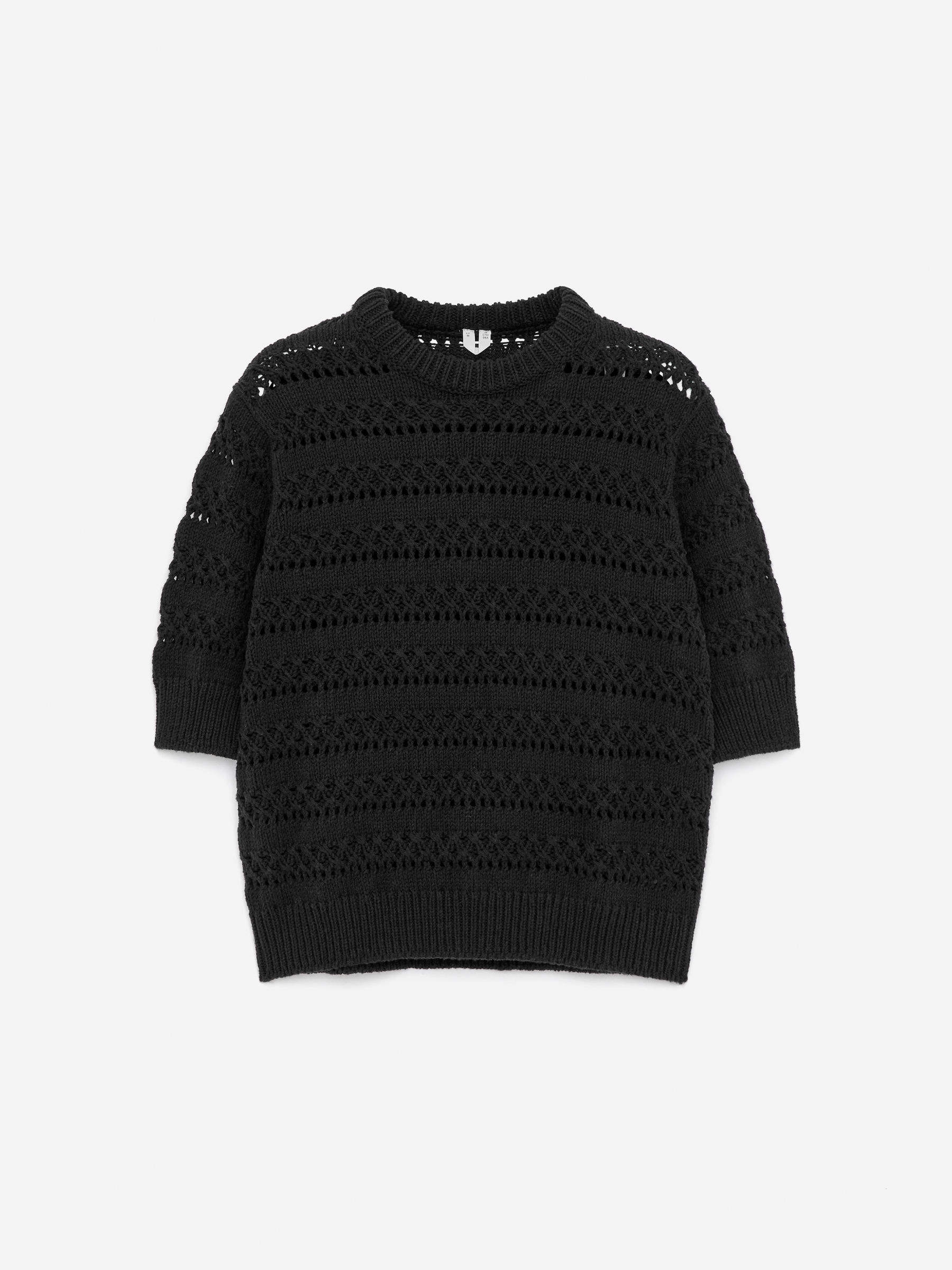 Open-Knit Top – Black – Women – ARKET GB | Arket UK