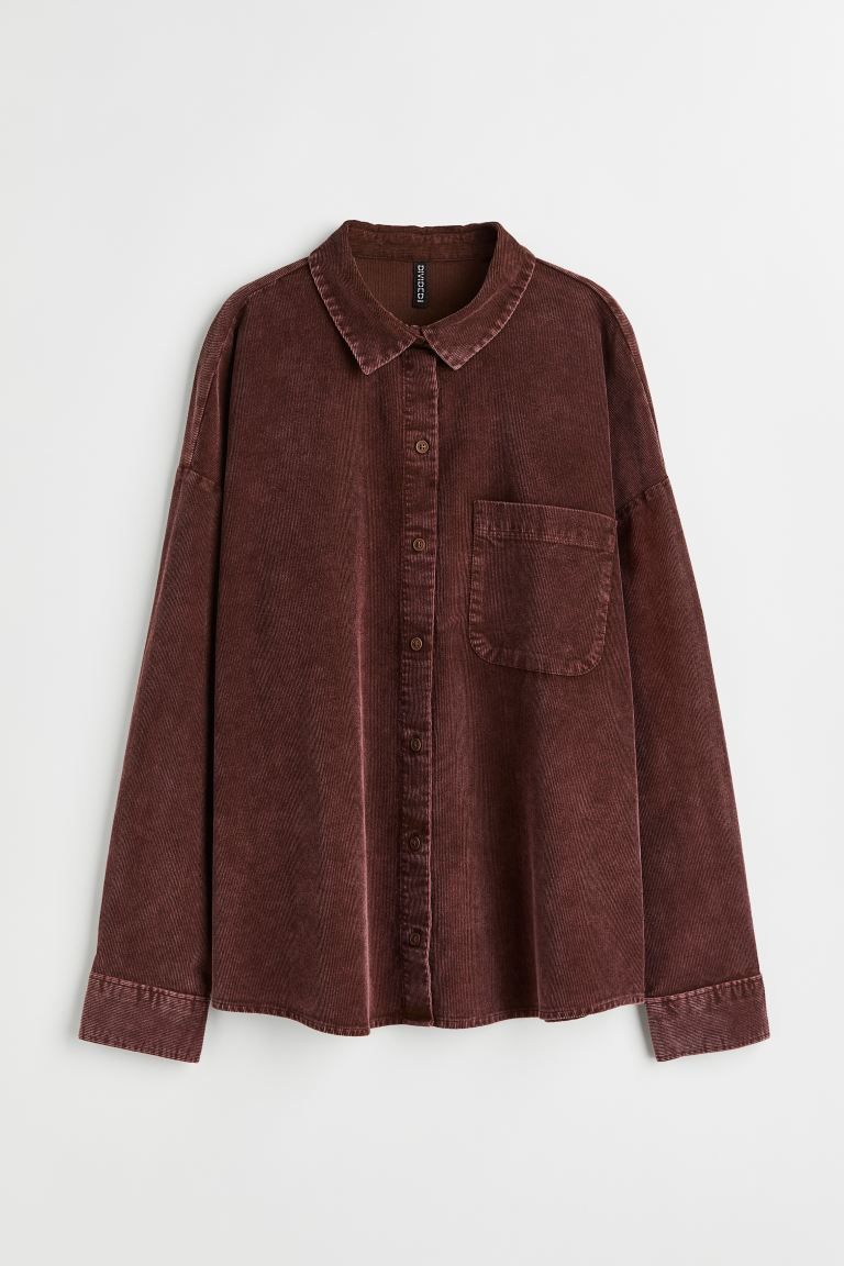 Oversized Corduroy Shirt | H&M (US + CA)