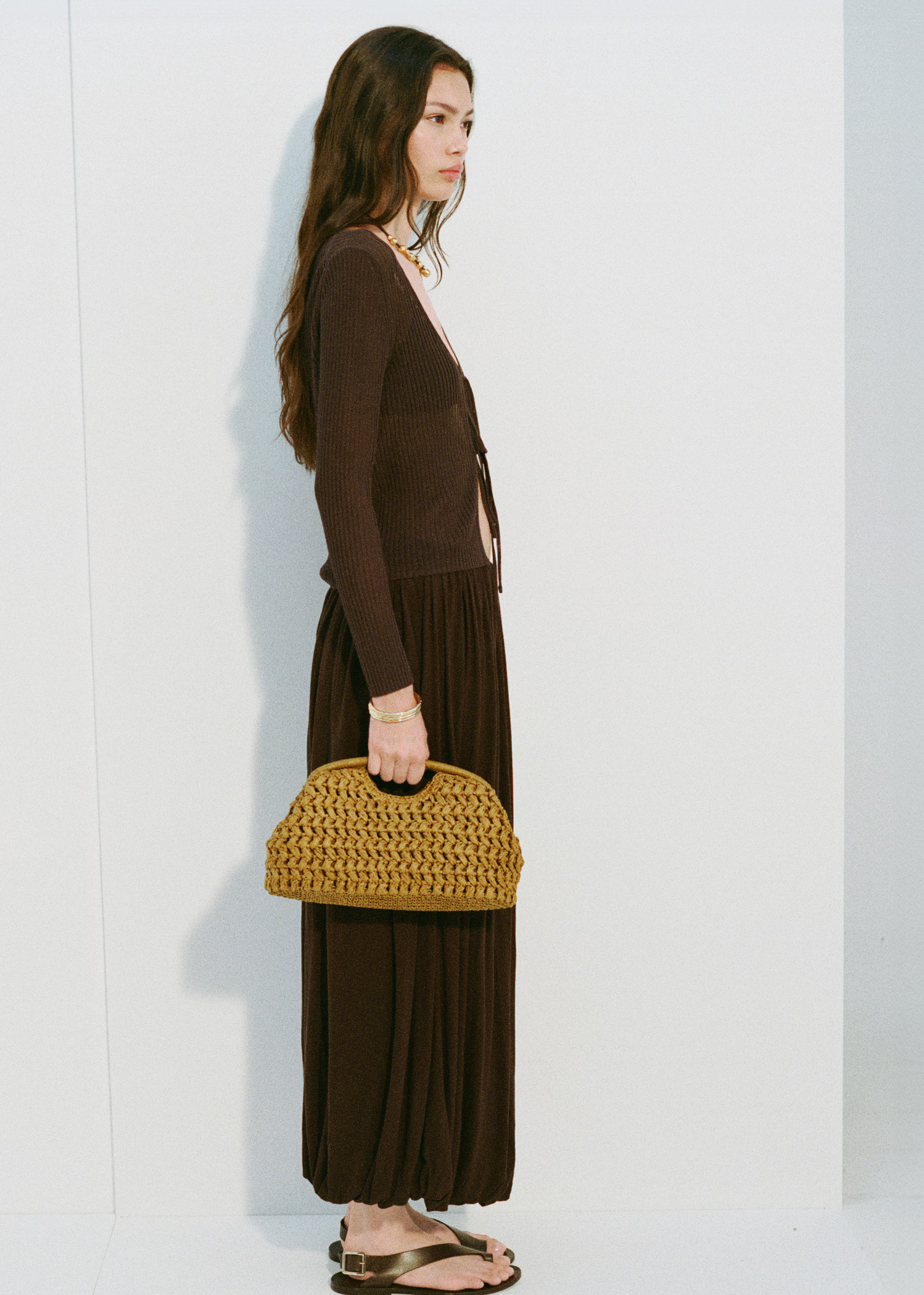 Natural fiber clutch bag - Women | MANGO United Kingdom | MANGO (UK)