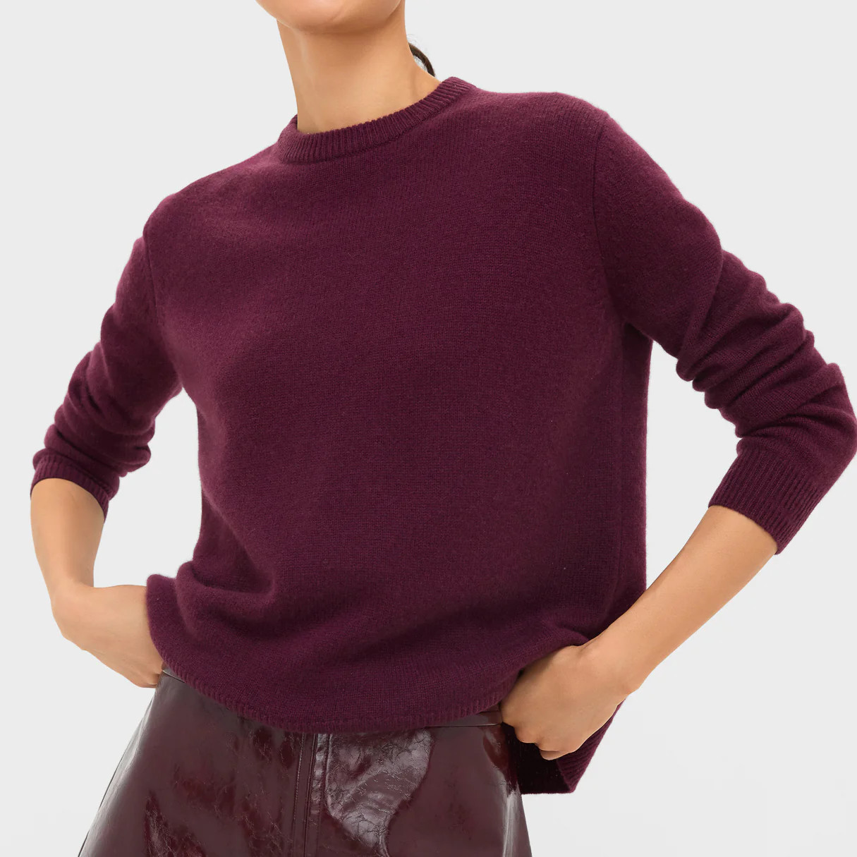 Shadow Gray Bodie Cashmere Boyfriend Crewneck | Tuckernuck (US)