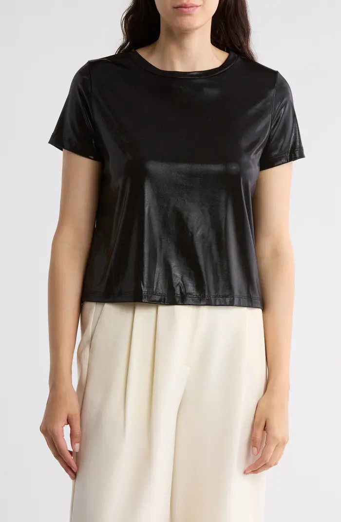 Renee C Metallic Crewneck T-Shirt | Nordstromrack | Nordstrom Rack