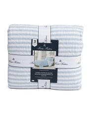 Linen Blend Striped Quilt Set | TJ Maxx