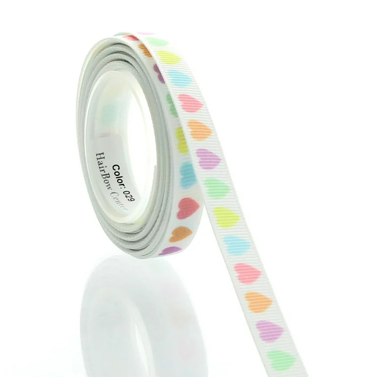 3/8" Candy Heart Grosgrain Ribbon 5 Yard | Walmart (US)