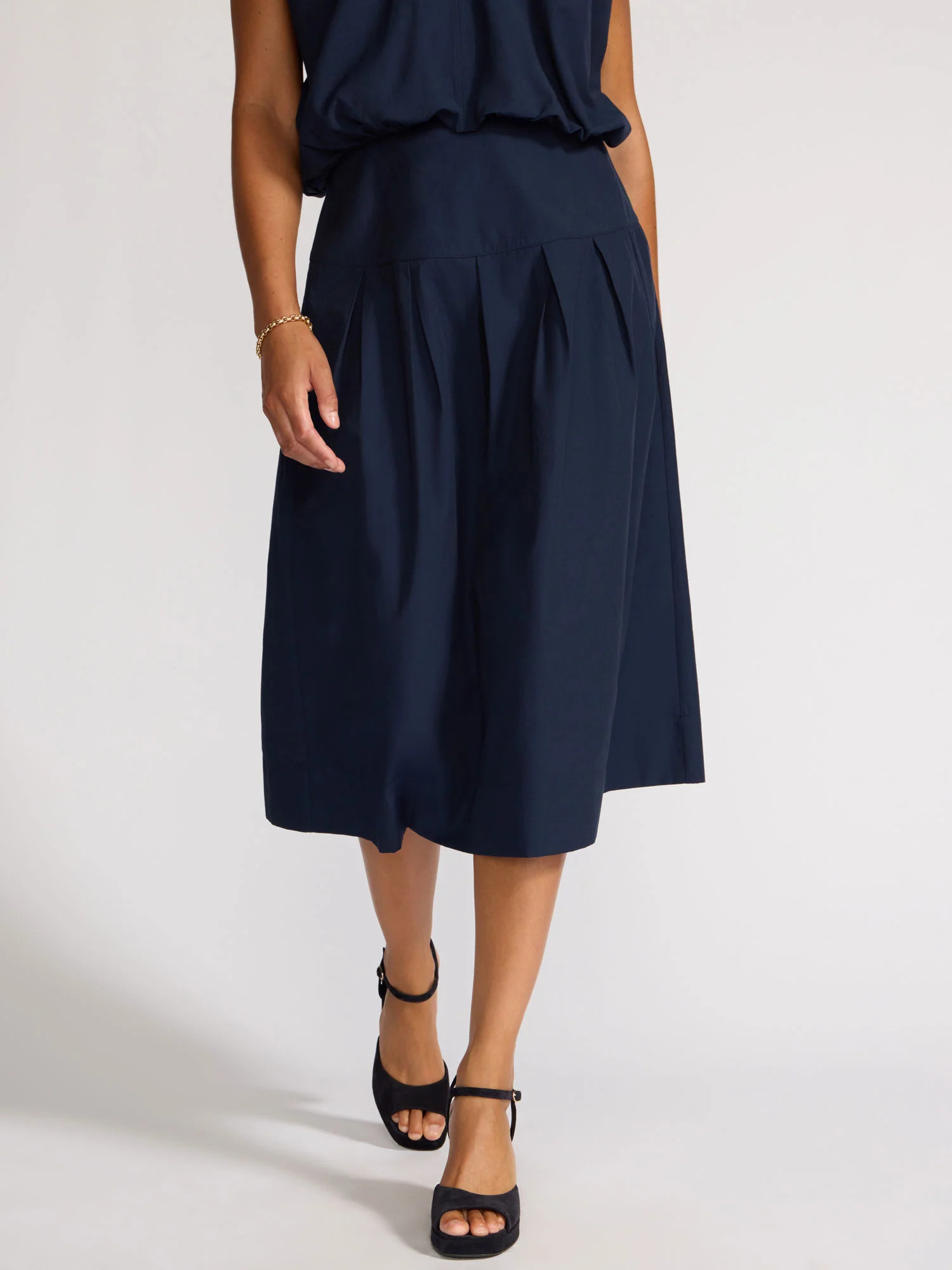 Women's Margot Skirt in Navy | Brochu Walker | Brochu Walker