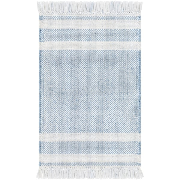 Primrose 32335 Light Grey/Pewter/Light Purple (PRM-2302) Handwoven Striped Outdoor Area Rug | Rugs Direct