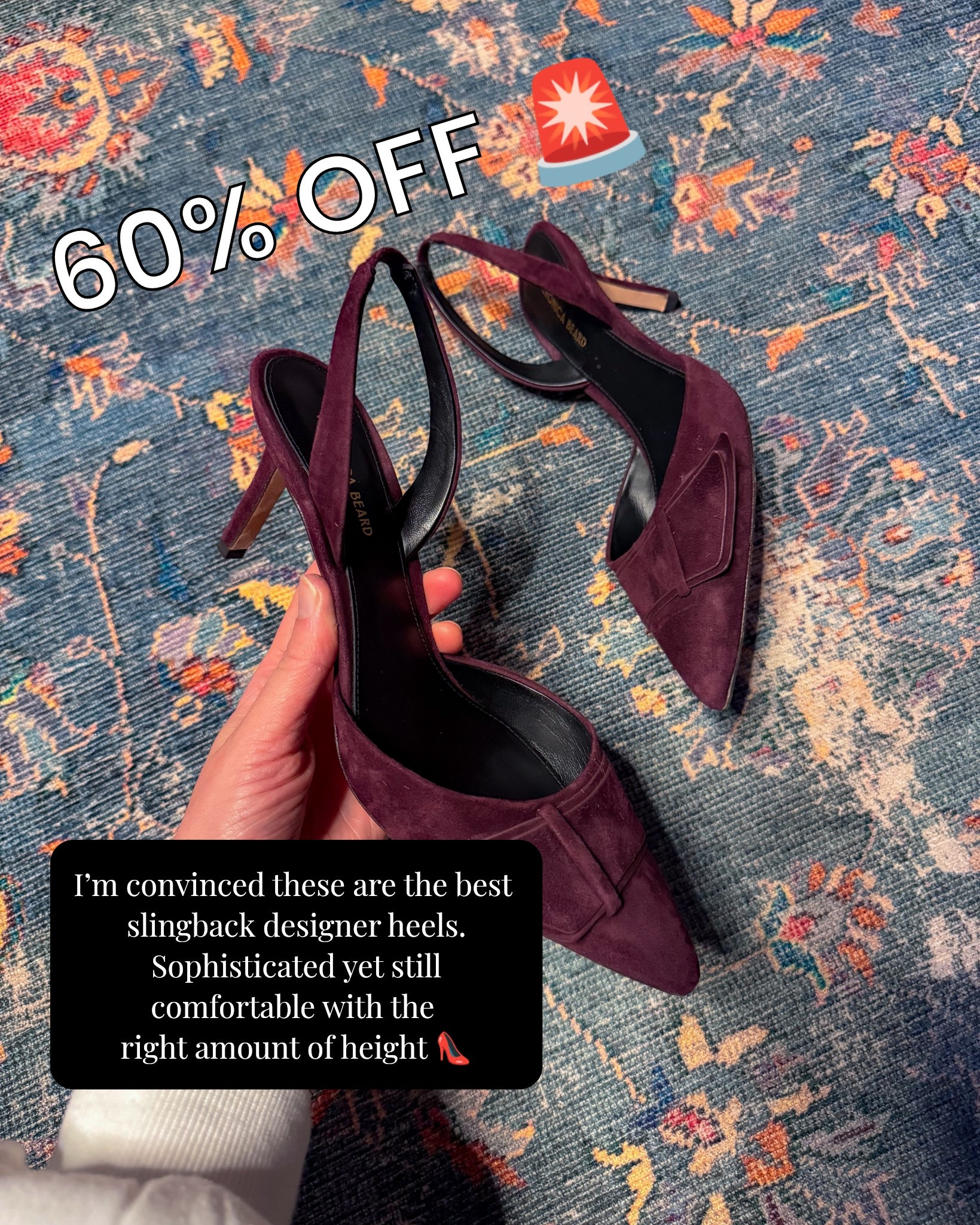 60% OFF FAVORITE SUEDE HEELS SLINGBACK PUMPS 

#LTKFindsUnder100 #LTKWedding #LTKSaleAlert