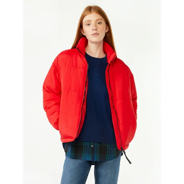 Free Assembly Women's Oversized Puffer Jacket | Walmart (US)