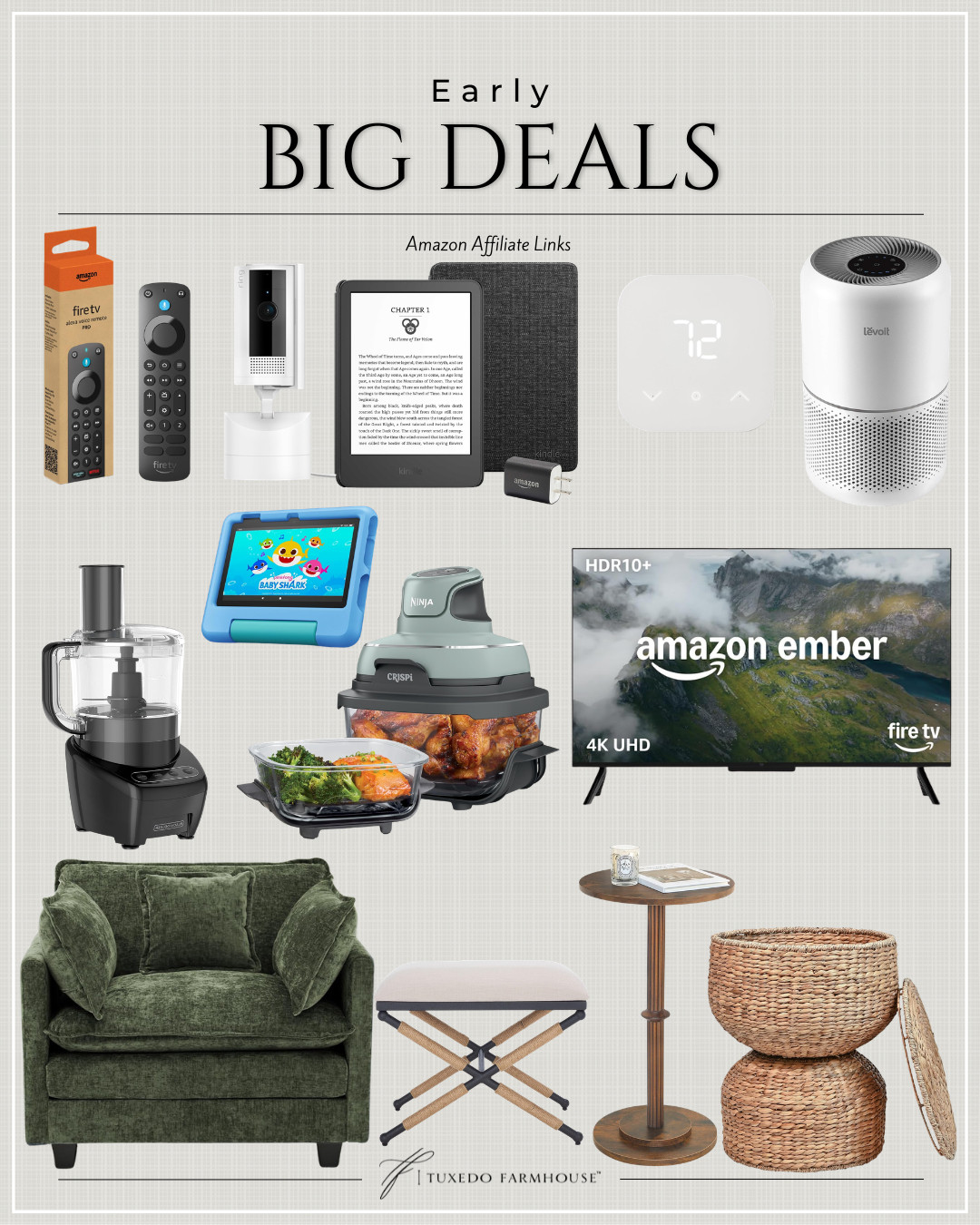 Early Big Deal Days are already looking GOOD! 🤎 I rounded up some of the best early deals for the home—from Amazon tech and kitchen favorites to cozy furniture and pretty storage. Great time to grab those bigger-ticket items you’ve had sitting in your cart before the rush begins!

#LTKSaleAlert #LTKHome #LTKStyleTip #AmazonBigDealDays #AmazonDeals #AmazonHome #HomeFavorites #DealFinds 

 #LTKSeasonal #LTKHome #LTKSaleAlert