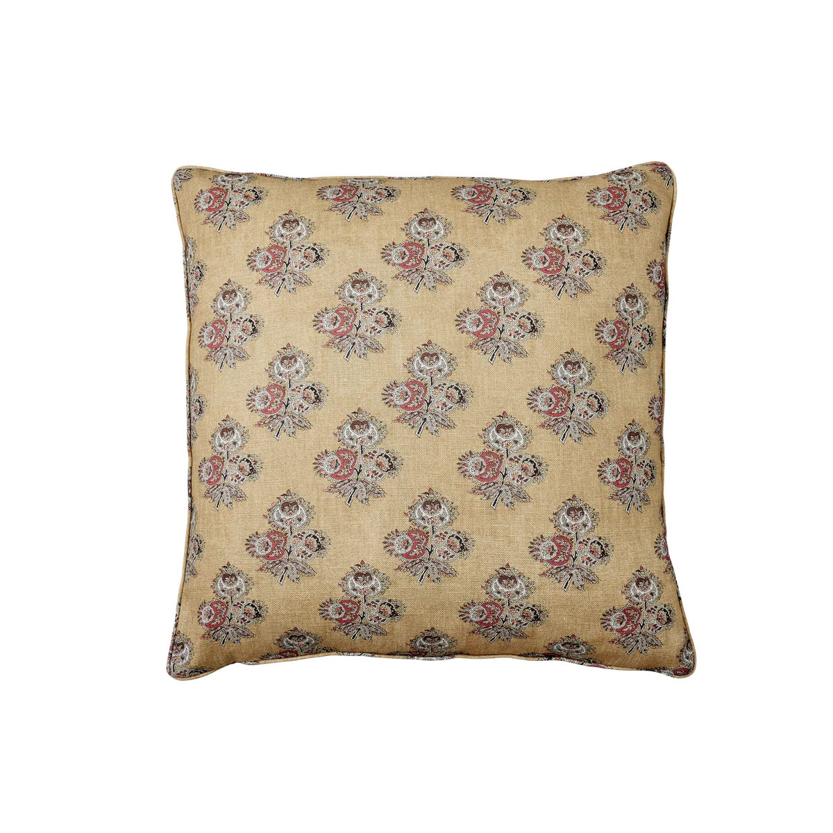 G P & J Baker Poppy Paisley in Ochre Pillows | Noel Pittman