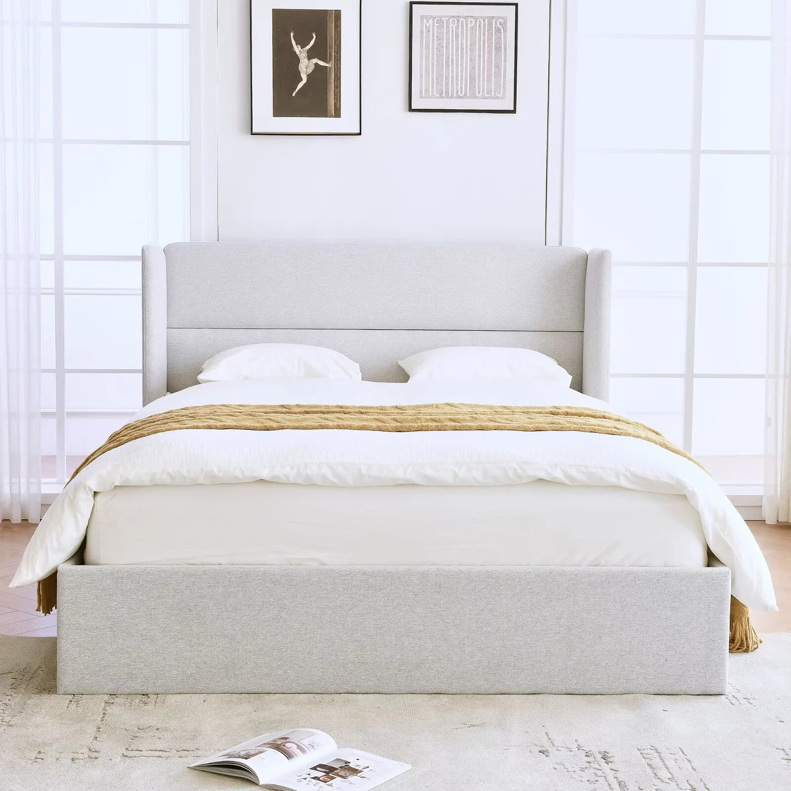 Gaillarde Hydraulic Lift Up Storage Upholstered Platform Bed | Wayfair North America