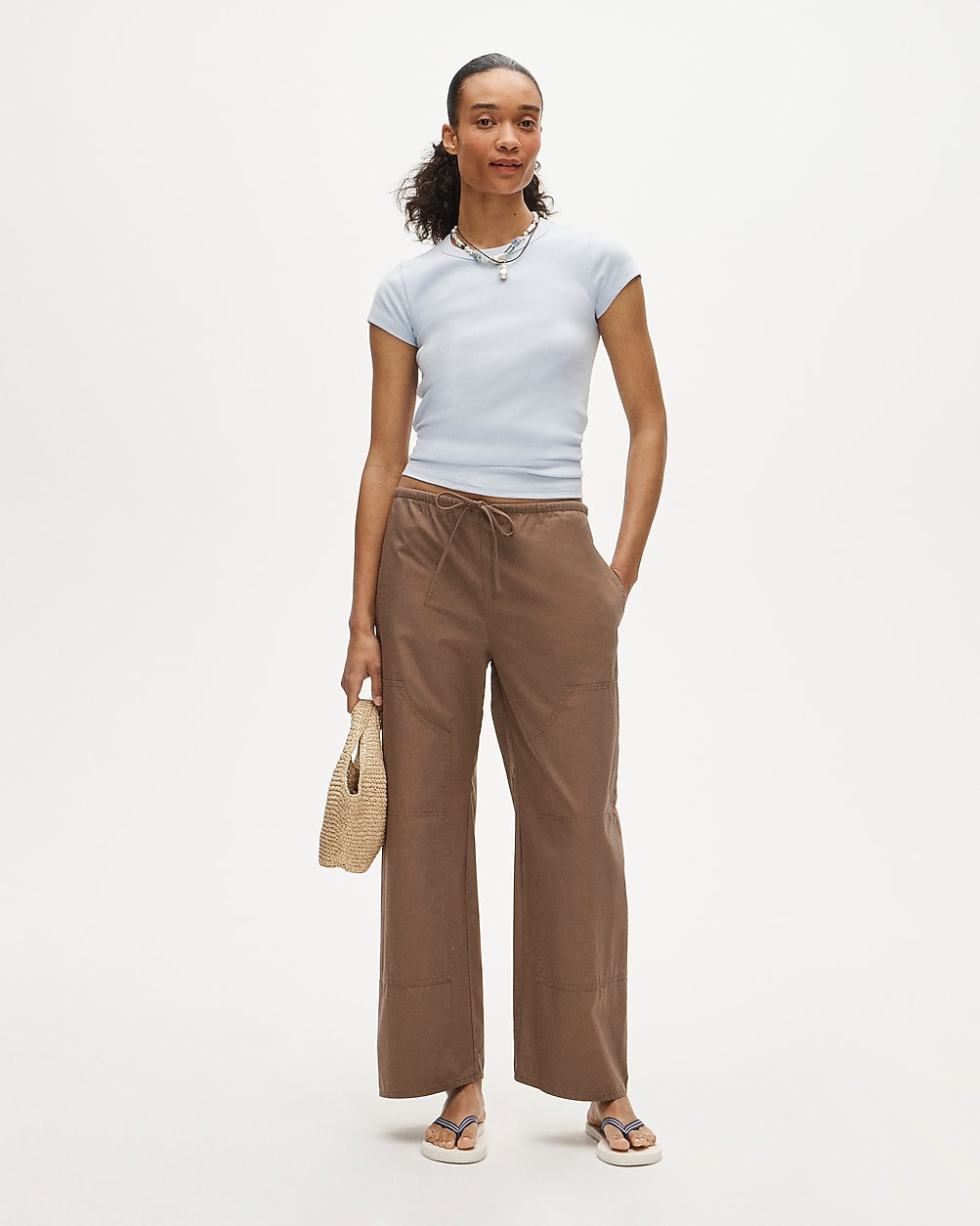 Luna pant in cotton poplin | J. Crew US