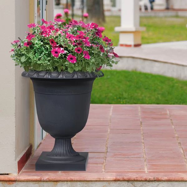 Hubbardton Recycled Rubber Urn Planter | Wayfair North America