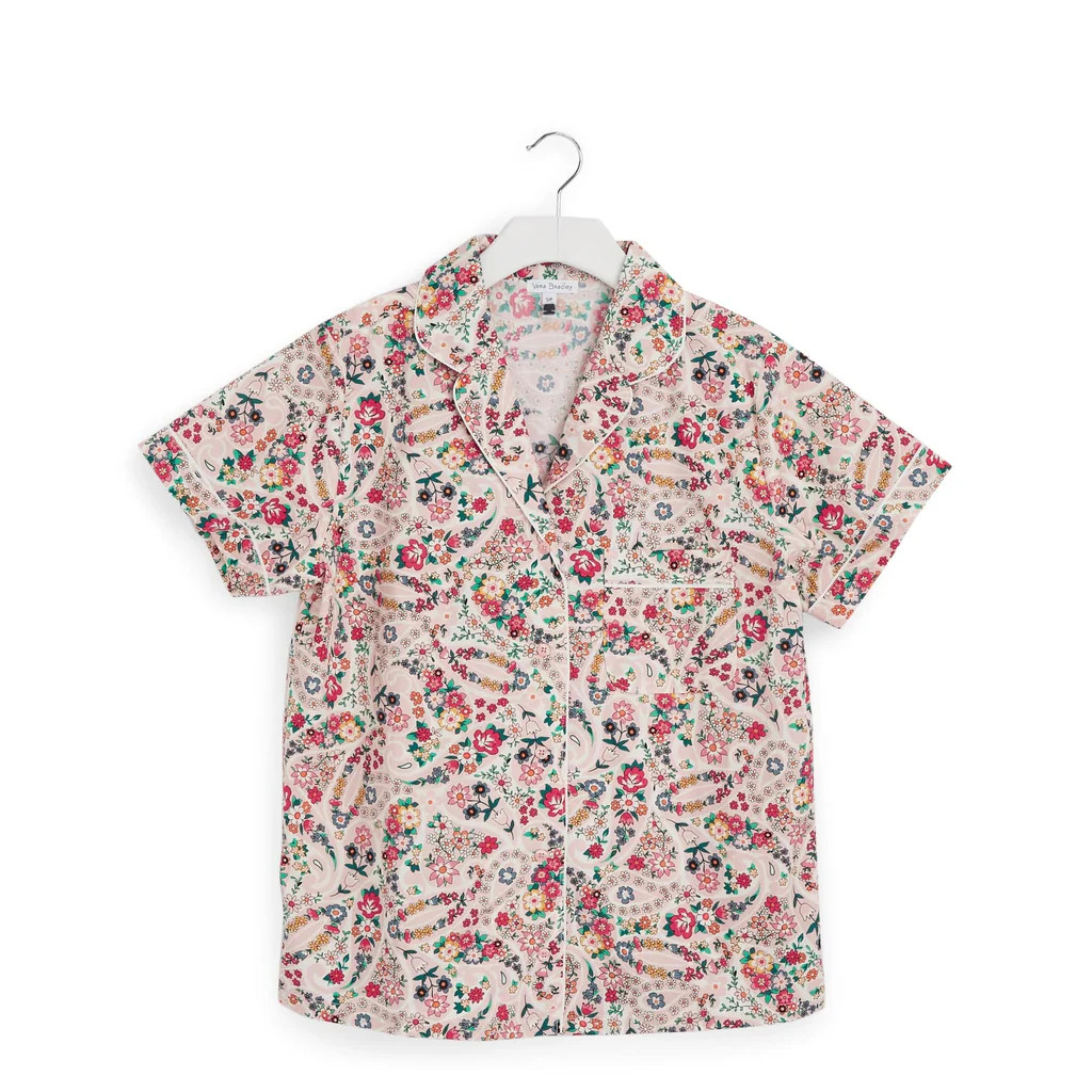 Woven Pajama Button Up Top | Vera Bradley