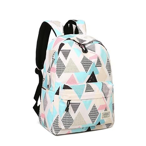 Joymoze Girl School Backpack Fit for 15.6" Laptop Children Bookbag Rhombus | Amazon (US)