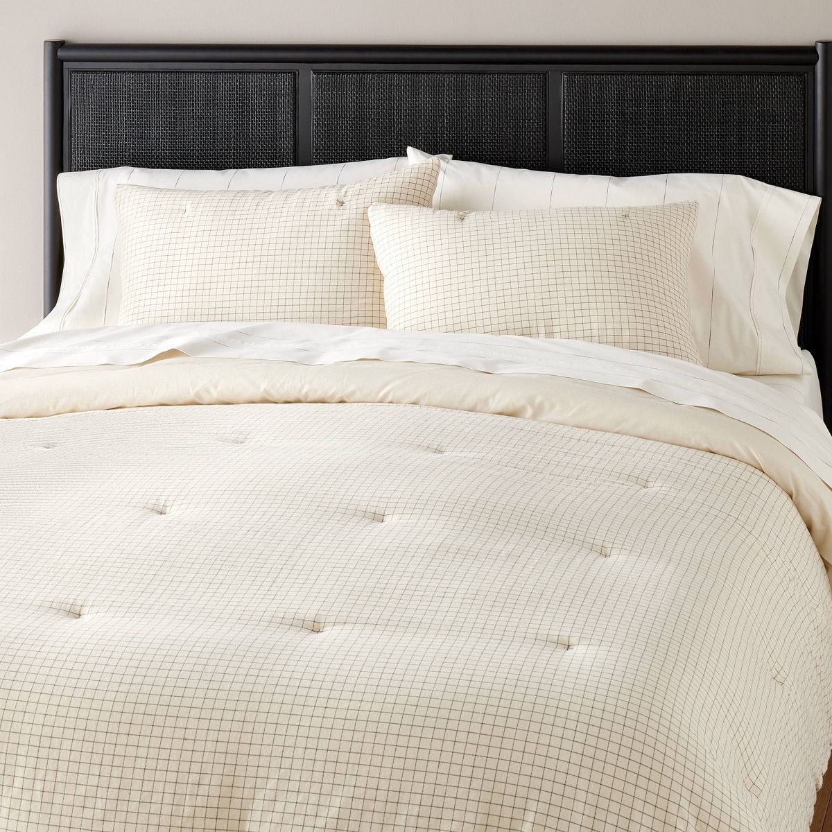 3pc Mini Grid Stitch Comforter Bedding Set - Hearth & Hand™ with Magnolia | Target
