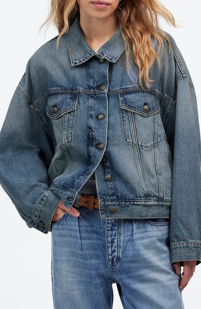 Madewell Crop Relaxed Denim Trucker Jacket | Nordstromrack | Nordstrom Rack