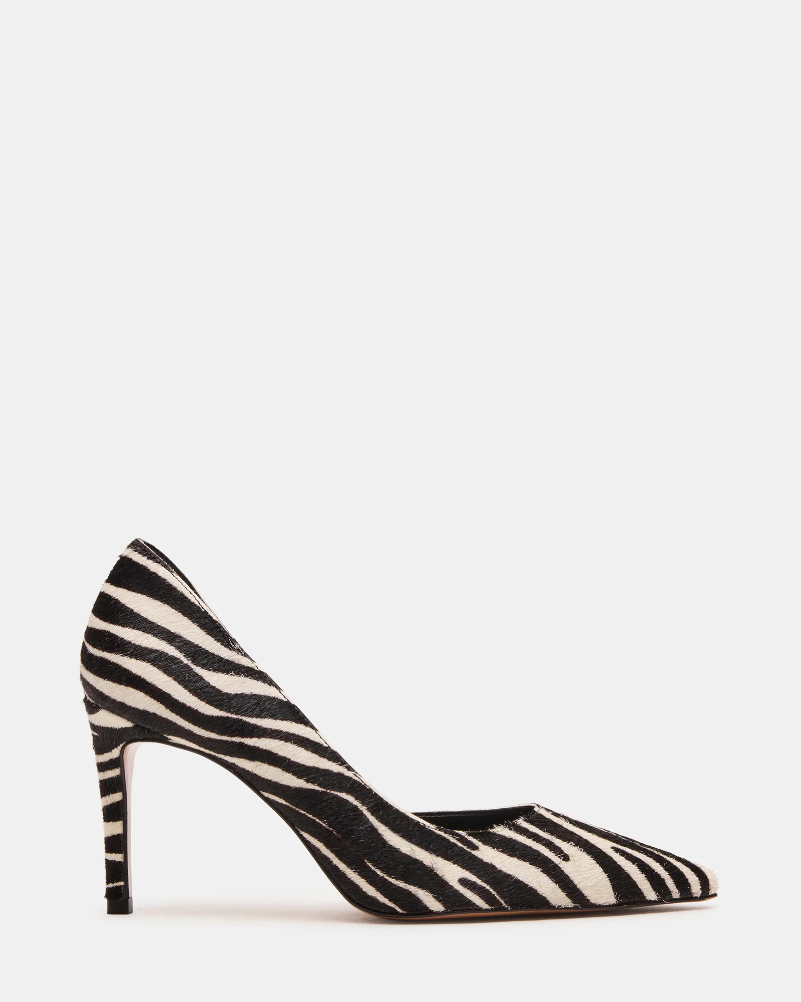 NULA Zebra Pointed-Toe Stiletto Pump Women's Heel | Steve Madden (US)