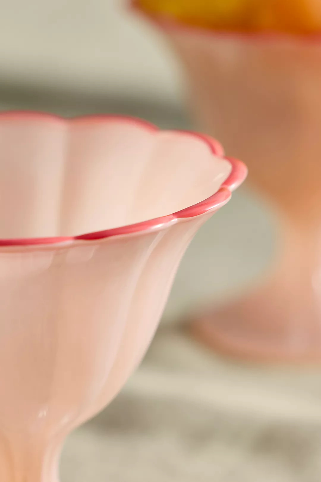 Ruffle Rim Dessert Coupes, Set of 2 | Anthropologie (US)