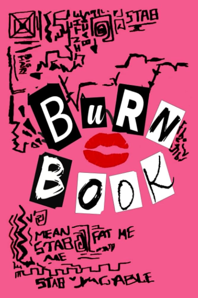 Burn Book: Mean Girls inspired | Its full of secrets! - Blank Notebook/Journal - 6" x 9" - 120 pa... | Amazon (US)