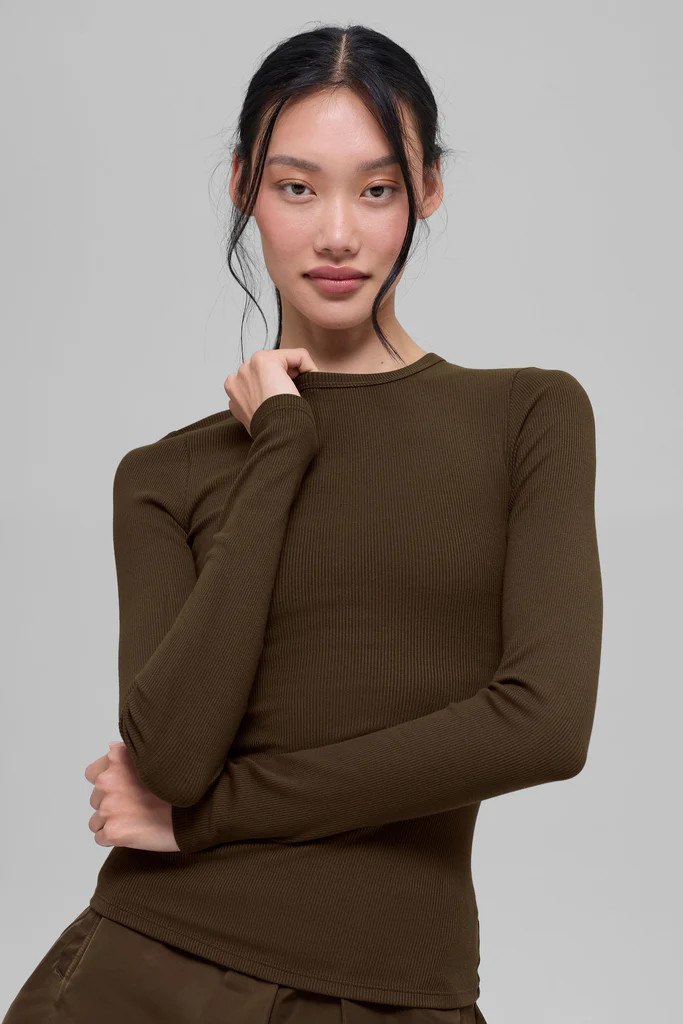 Ribbed Modal Long Sleeve - Espresso | Alo Yoga (US)