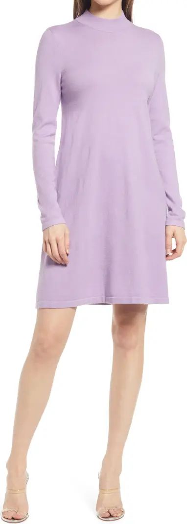 Happiness Long Sleeve Fit & Flare Sweater Dress | Nordstrom
