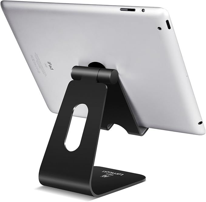Tablet Stand Multi-Angle, Lamicall Tablet Holder: Desktop Adjustable Dock Cradle Compatible with ... | Amazon (US)