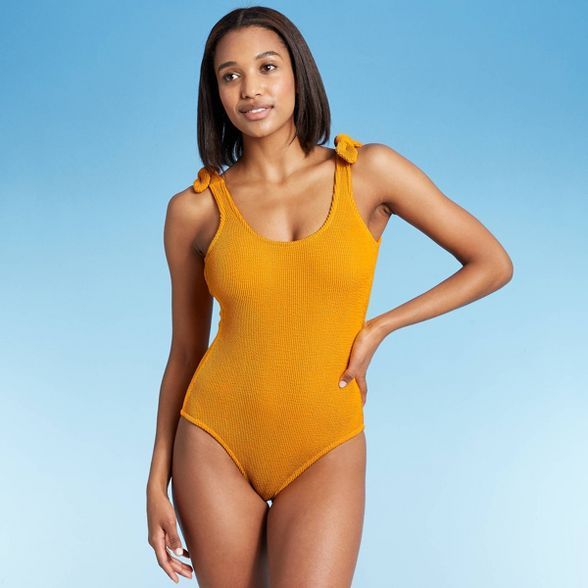 Women's Pucker Textured One Piece Swimsuit - Kona Sol™ | Target